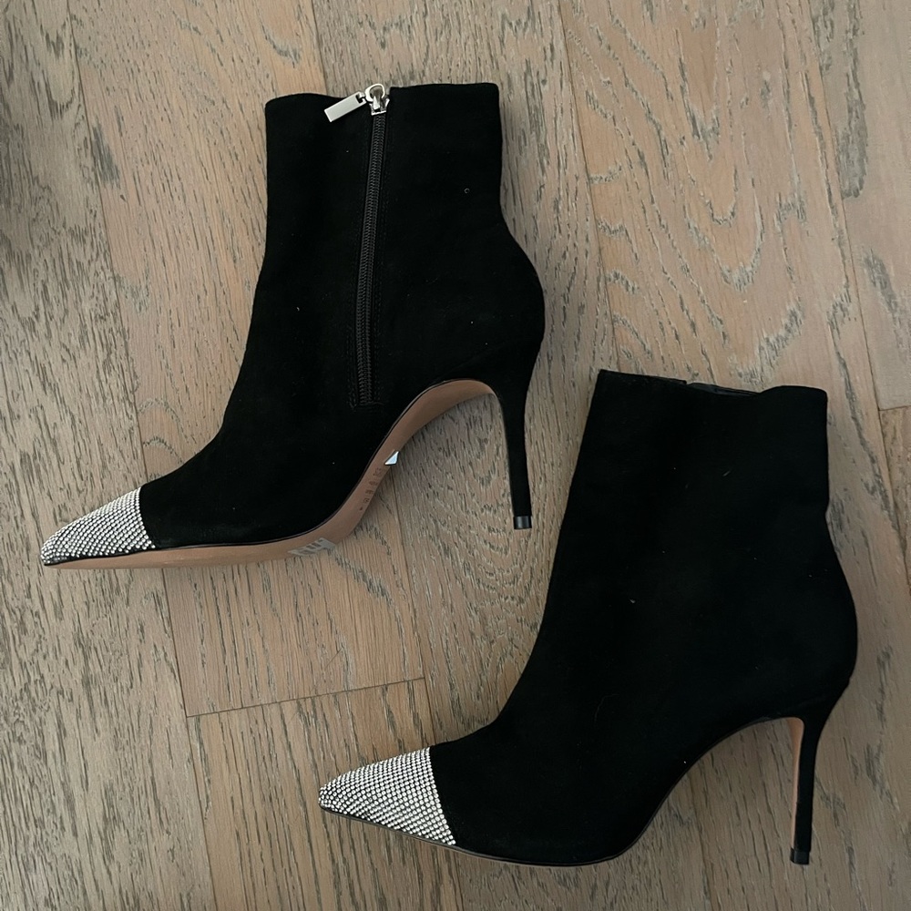 π Schutz Suede Boot with Rhinestone Toe - Picture 4 of 8